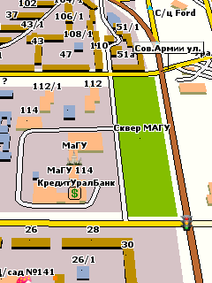 Карта Магнитогорска для GisRX