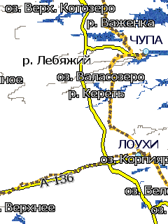 Карта Карелии для GisRX