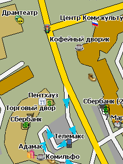Карта Сыктывкара для GisRX