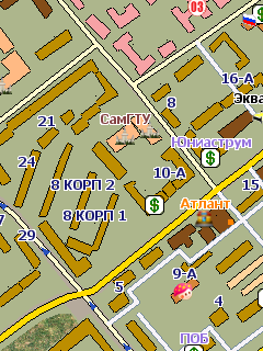 Карта Самары для GisRX