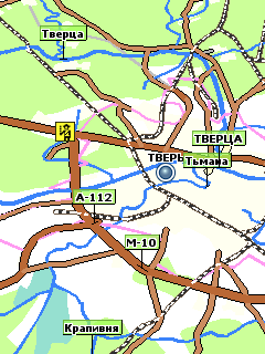 Карта Тверской области для GisRX