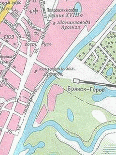 Растровая карта Брянска