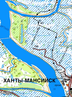 Карта Ханты-Мансийского АО для ArcGis