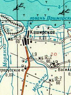 Топографическая карта Калининградской области