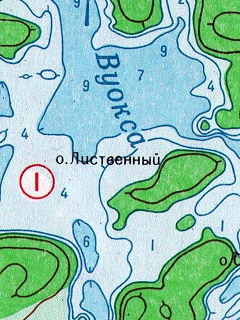 Топографическая карта Карельского перешейка