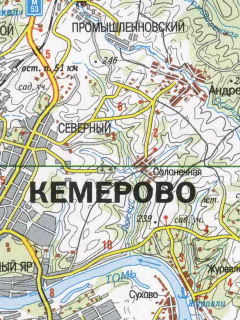 Карта дорог Кемеровской области