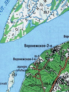 Топографическая карта Хабаровского края