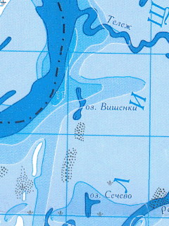 Карта Киевского водохранилища