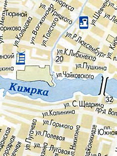 Карта города Кимры Тверской области