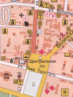 Растровая карта города Молодечно