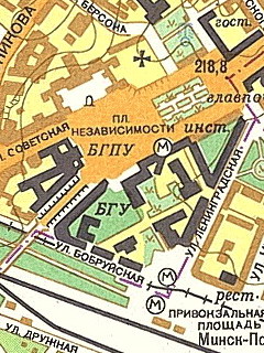 Растровая карта Минска