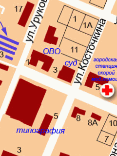 Карта города Шумерля