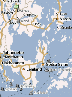 Карта Аландских островов для Навител Навигатор