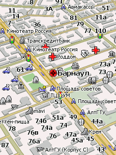Карта Барнаула для Навител Навигатор