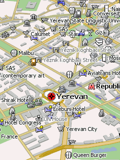 Карта Еревана для Навител Навигатор