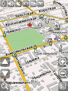 Карта города Барановичи для Навител Навигатор