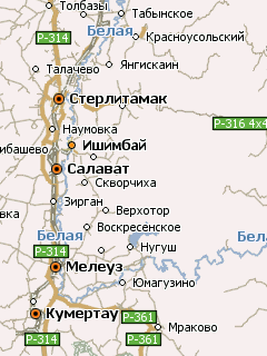 Карта Башкортостана для Навител Навигатор