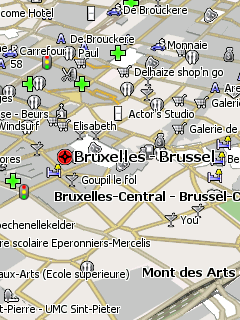 Карта Брюсселя для Навител Навигатор