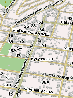 Карта города Бугуруслан для Навител Навигатор