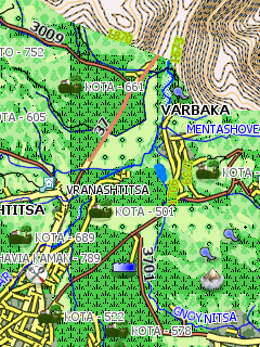 Карта горной части Болгарии для Навител Навигатор