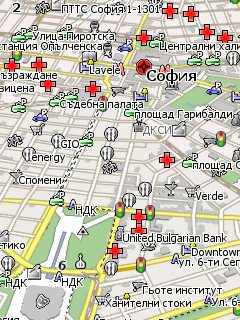 Карта Софии для Навител Навигатор