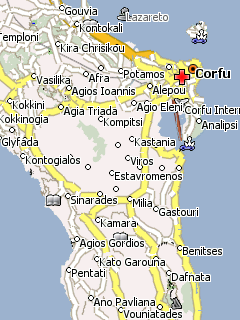 Карта острова Корфу для Навител Навигатор