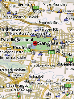 Карта Сан-Хосе для Навител Навигатор