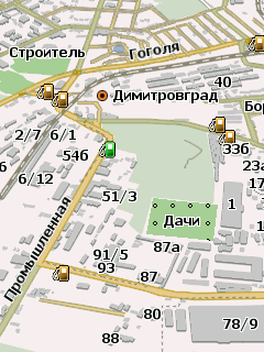 Карта Димитровграда для Навител Навигатор