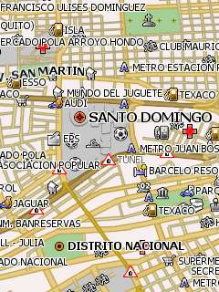 Карта Санто-Доминго для Навител Навигатор