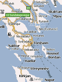 Карта Фарерских островов для Навител Навигатор