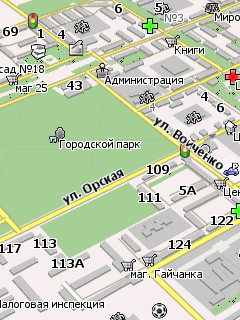 Карта города Гай для Навител Навигатор