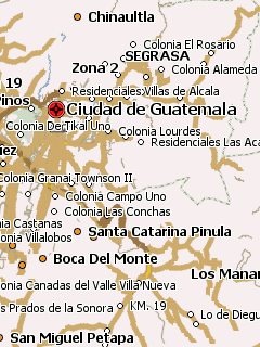 Карта Гватемалы для Навител Навигатор
