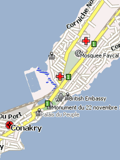 Карта Конакри для Навител Навигатор