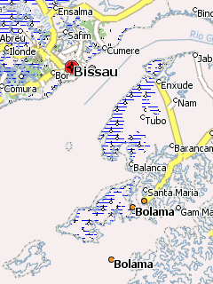 Карта Гвинеи-Бисау для Навител Навигатор