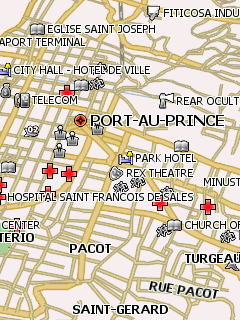 Карта Порт-о-Пренса для Навител Навигатор