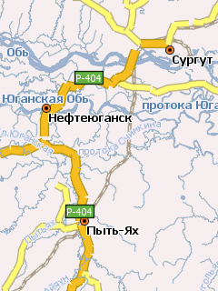 Карта Ханты-Мансийского АО для Навител Навигатор