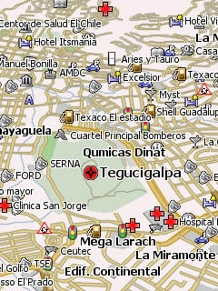 Карта Тегусигальпы для Навител Навигатор