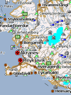 Топографическая карта Исландии для Навител Навигатор