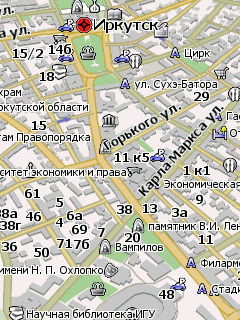 Карта Иркутска для Навител Навигатор