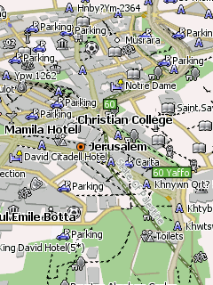 Карта Иерусалима для Навител Навигатор
