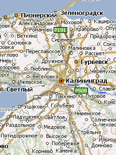Карта Калининградской области для Навител Навигатор