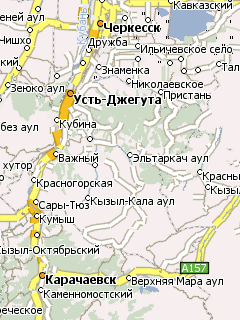 Карта Карачаево-Черкесии для Навител Навигатор