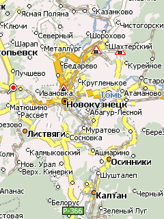 Карта Кемеровской области для Навител Навигатор