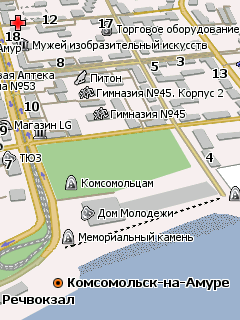Карта Комсомольска-на-Амуре для Навител Навигатор