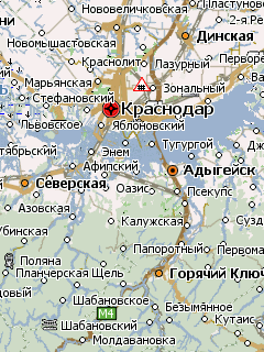 Карта Краснодарского края для Навител Навигатор