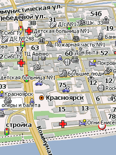 Карта Красноярска для Навител Навигатор