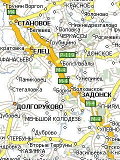 Карта Липецкой области для Навител Навигатор