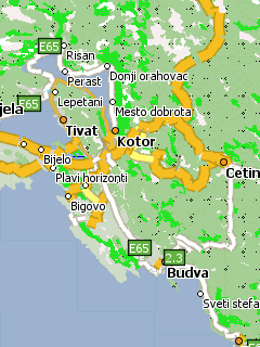 Карта Черногории для Навител Навигатор