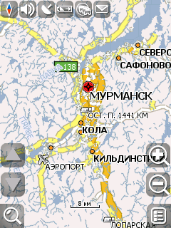 Карта Мурманской области для Навител Навигатор