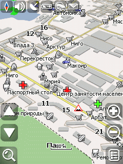 Карта города Надым для Навител Навигатор